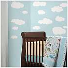 CLOUDS WHITE wall stickers 19 big decals nursery room decor baby