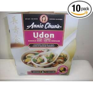 Annie Chuns Udon Soup Noodle Bowl (Pack of 10 Bowls, 150g/bowl 