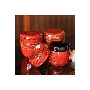    NOVICA Lacquered bamboo boxes, Inherent (set of 3) Jewelry
