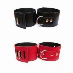 Faux Leather Role playing Cuffs & Restraints (Black 