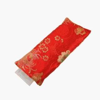  Christine James Hot Cold Aromatherapy Eye Pillow, Red Silk 