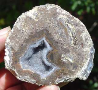   Mexican Coconut Agate Geode With Nice Crystal Chambers In It