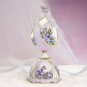   Swarovski Violet Whisper Butterfly Musical Faberge Egg