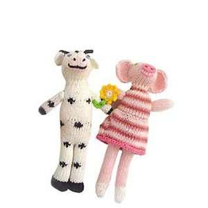 Blabla   Cow And Pig Rattle Set Baby