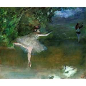  Oil Painting Les Pointes Edgar Degas Hand Painted Art 