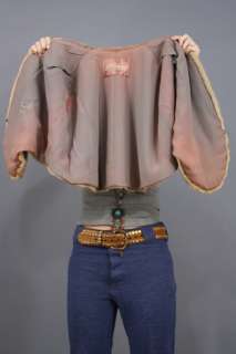 Vintage 50s AUTUMN HAZE MINK FUR Wrap Emba Honey CAPE Coat Jacket 