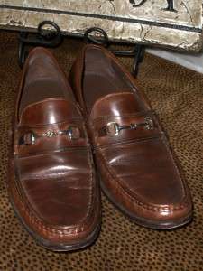 198 COLE HAAN Brown Aiden Classic Loafer w/Nike Air, Silver Buckle 