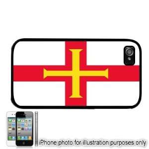 Guernsey UK Flag Apple iPhone 4 4S Case Cover Black