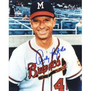  Andy Pafko Autographed/ Original Signed Milwaukee Braves 