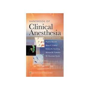  Handbook of Clinical Anesthesia Softbound (Barash) Health 