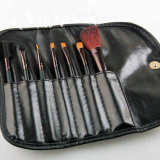 New 7 pcs Makeup Brushes Cosmetic Brushe Set Black case  