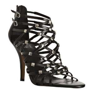 Vince Camuto black studded leather Wendy sandals