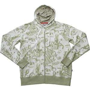  Dragon Lurid Zip Up Hoody   10/White Automotive