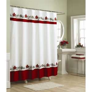   Fabric Christmas Shower Curtain Holiday Clearance Sale