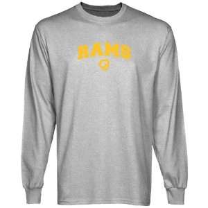  NCAA Angelo State Rams Ash Logo Arch Long Sleeve T shirt 