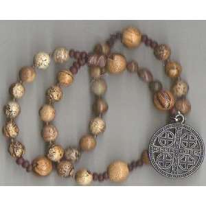  Anglican Prayer Beads of Jasper with Episcopal Service 