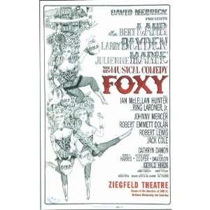  Foxy Poster (Broadway) (11 x 17 Inches   28cm x 44cm 