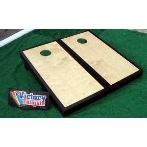    HARD COURT BLACK MATCHING CORN HOLE GAME SET