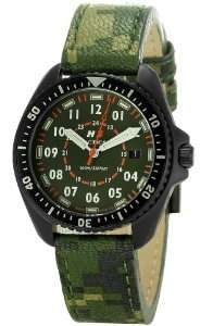   Tactical Mens H3.202461.09 FIELD OPS Green Camo Strap Watch Watches