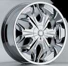 20 inch Akuza reaper chrome wheels rim 6x5.5 6x139.7