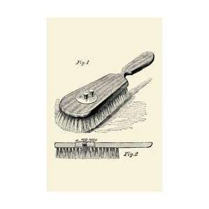  Lotion Dispensing Hair Brush 12x18 Giclee on canvas
