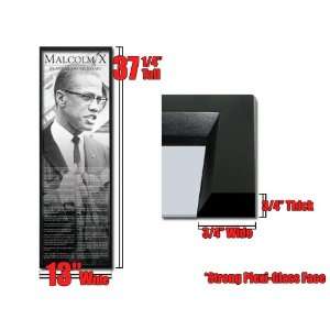   Framed Malcolm X Poster Speech By Any Means FrSp0083