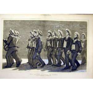    1876 Bluejacket March Church Sailor Victorian Print