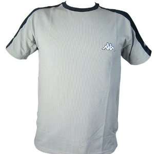  NEW Kappa Mens Sports T Shirt   Grey/Black Sports 
