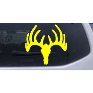  6in X 6.2in Yellow    Deer Skull Mount Hunting And Fishing 