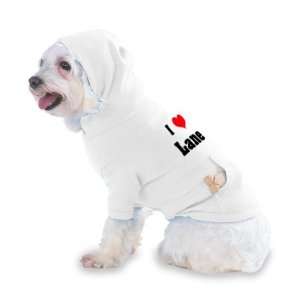  I Love/Heart Lane Hooded T Shirt for Dog or Cat LARGE 