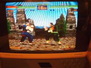   CONSOLE SYSTEM WITH CONTROLLERS, CABLES & VIRTUA FIGHTER 2 GAME  