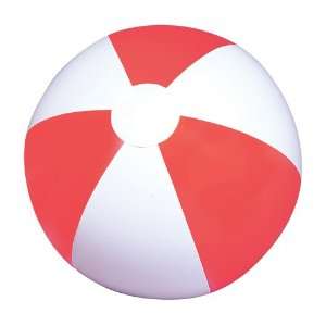  Red and White Inflatable Beach Balls Toys & Games
