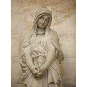  Mary Magdalene Statue in Vezelay Basilica, Vezelay, Yonne 