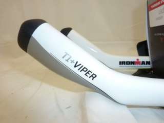 10 Profile Design T1+ Viper Carbon Aero WHITE Tri Bar 723660999087 