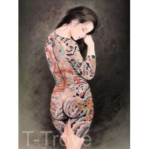  Tattoo Japanese Lady Wall Scroll R7