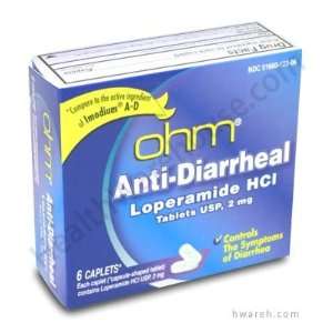 Anti Diarrheal Loperamide HCl (2mg)   6 Caplets