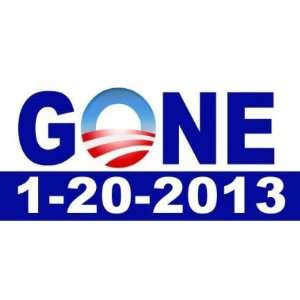  Anti Obama Gone 1 20 2013 Funny Obama Sticker Automotive
