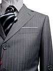 vincenzi 3b men s suit light gray tonal stripe 54r