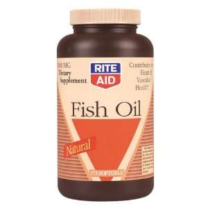  Rite Aid Fish Oil, Softgels, 1,000 mg Health & Personal 