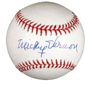 Mickey Vernon Autographed Baseball 