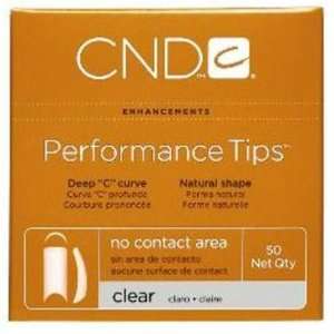   Creative Nail Design Performance Tips   Clear 1 (Pack of 50) Beauty