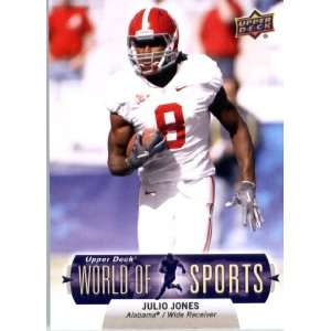 Upper Deck World of Sports Card (ShortPrint) #344 Julio Jones Alabama 