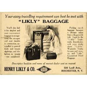   & Company Baggage Wardrobe Trunk   Original Print Ad