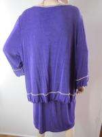 Vikki Vi Beaded Slinky Knit Womens Suit 2 pc Set Dress Skirt Shirt 
