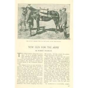    1910 BenetMercie Portable Machine Gun U S Army 