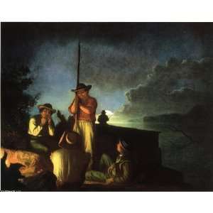  Hand Made Oil Reproduction   George Caleb Bingham   32 x 