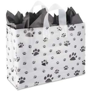   16 x 6 x 12 Paw Prints Vogue Frosty Shoppers