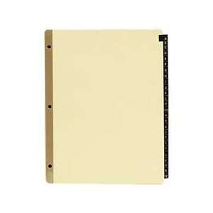   tab indexes range from A to Z. Heavy duty buff ledger paper has a gold