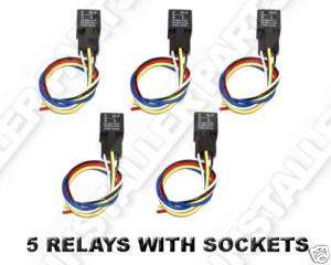 Pack 12V DC 30A/40A Bosch Style Relay & Harness SPDT  