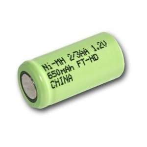   Rechargeable Battery 650mAh NiMH 1.2V Flat Top Cell
